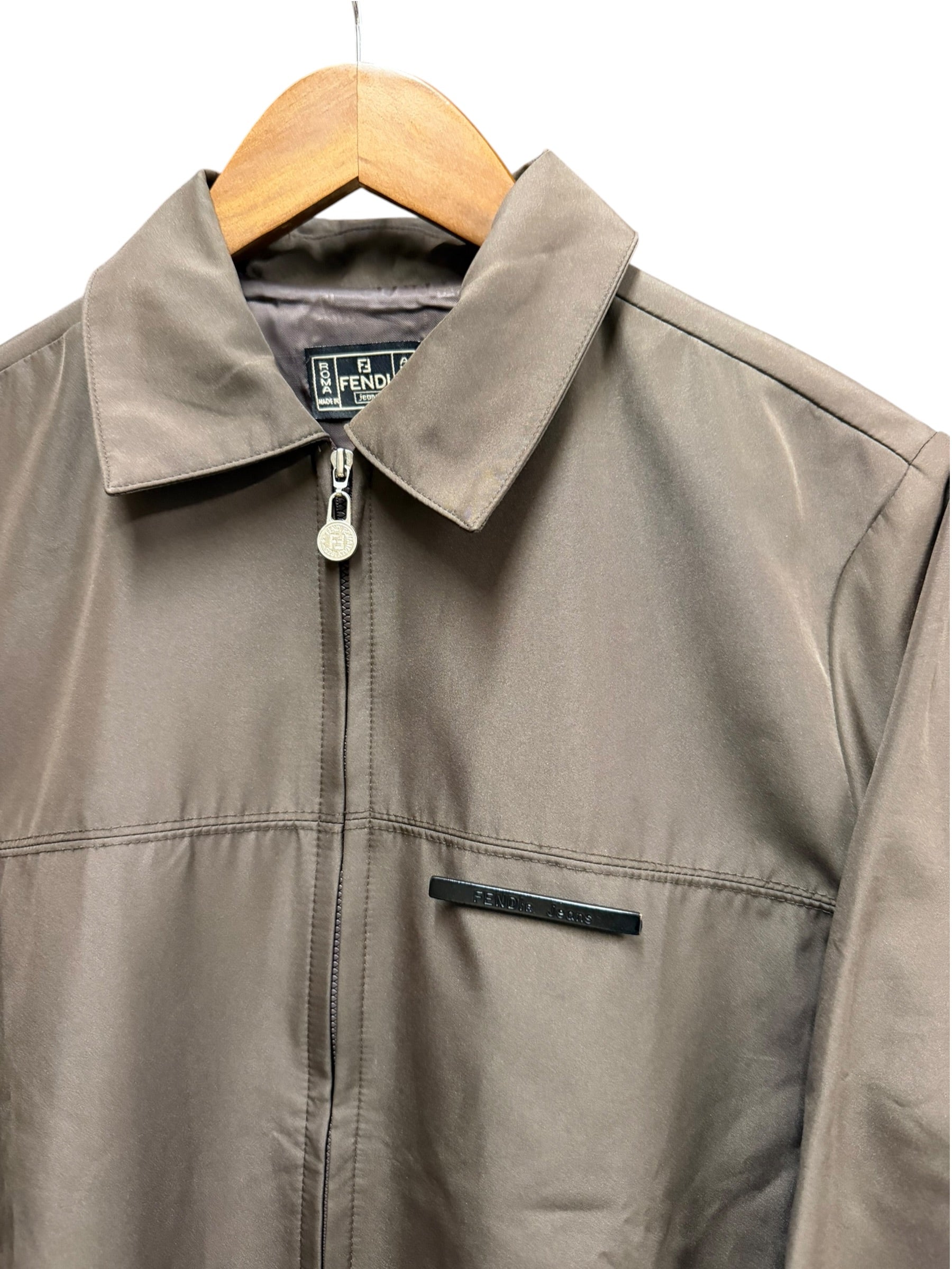 Fendi Vintage Brown Harrington Jacket