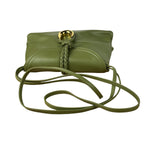 Bottega Veneta Baby Liberta Green Leather Shoulder Bag