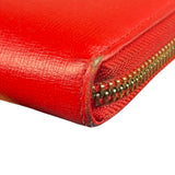 Vivienne Westwood Red Long Zip Orb Wallet