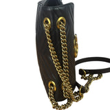 Gucci Black Leather Marmont Shoulder Bag