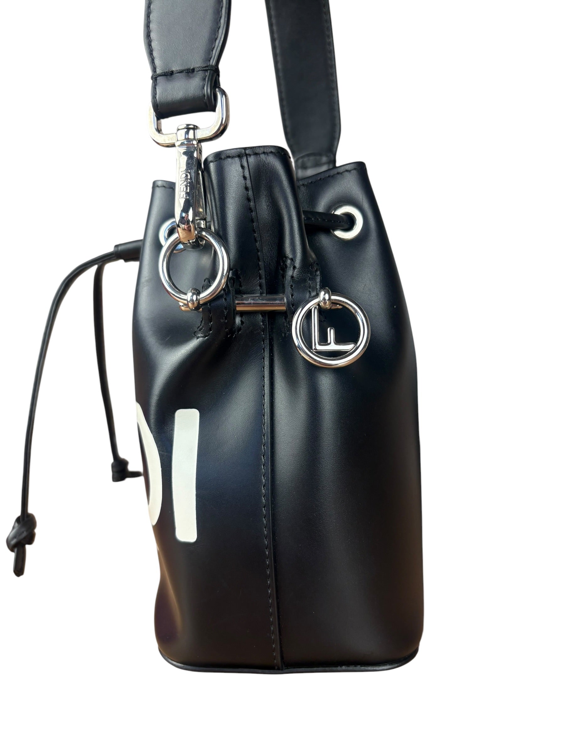 Fendi Black Mon Trésor Mini Bucket Bag