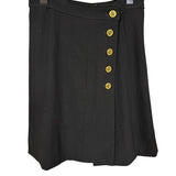 Chanel Black Wool Short Skirt