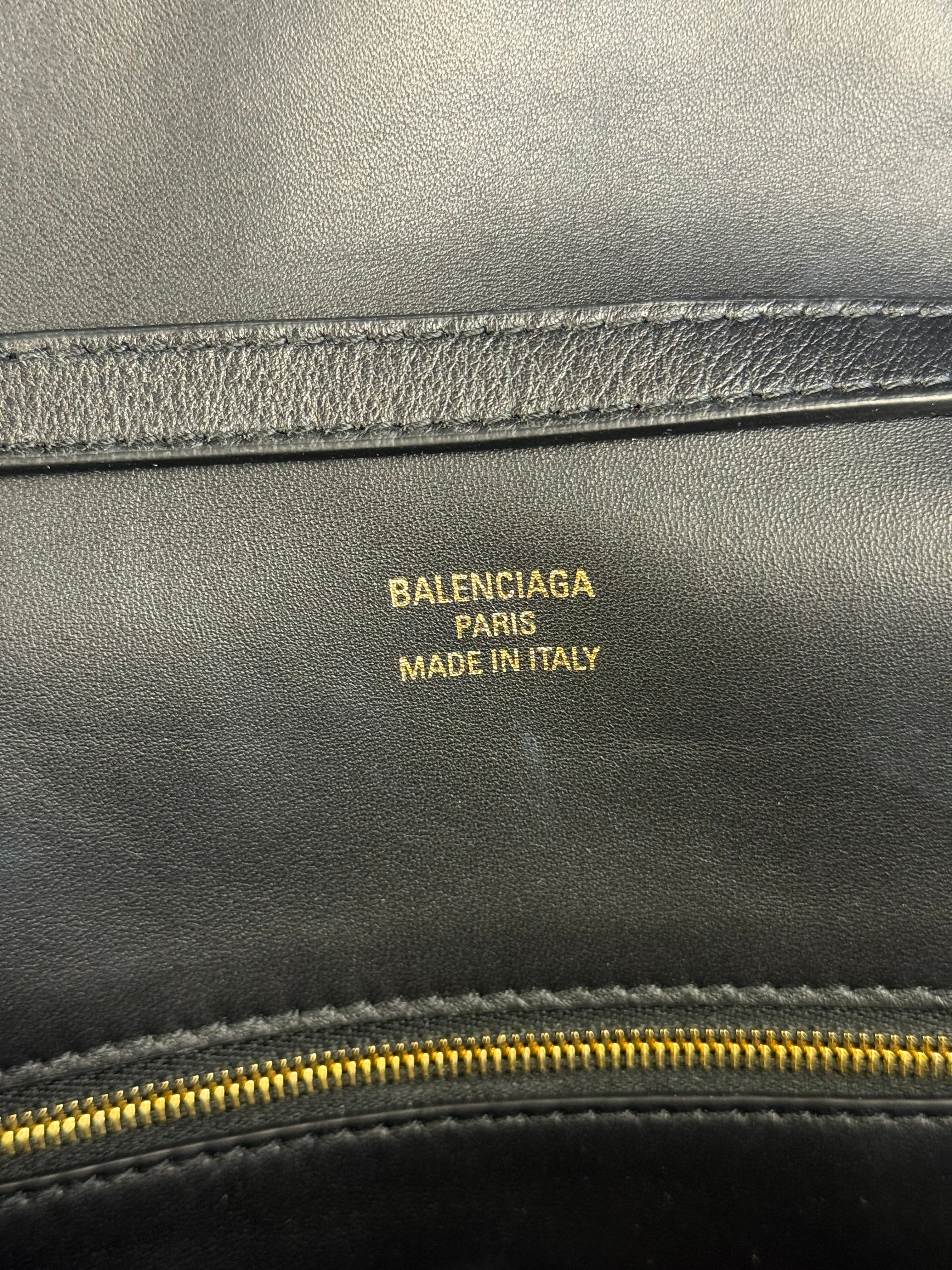 Balenciaga Medium Rodeo Leather 2Way Handbag Black