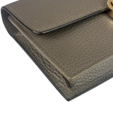 Gucci Grey Leather Wallet On Chain