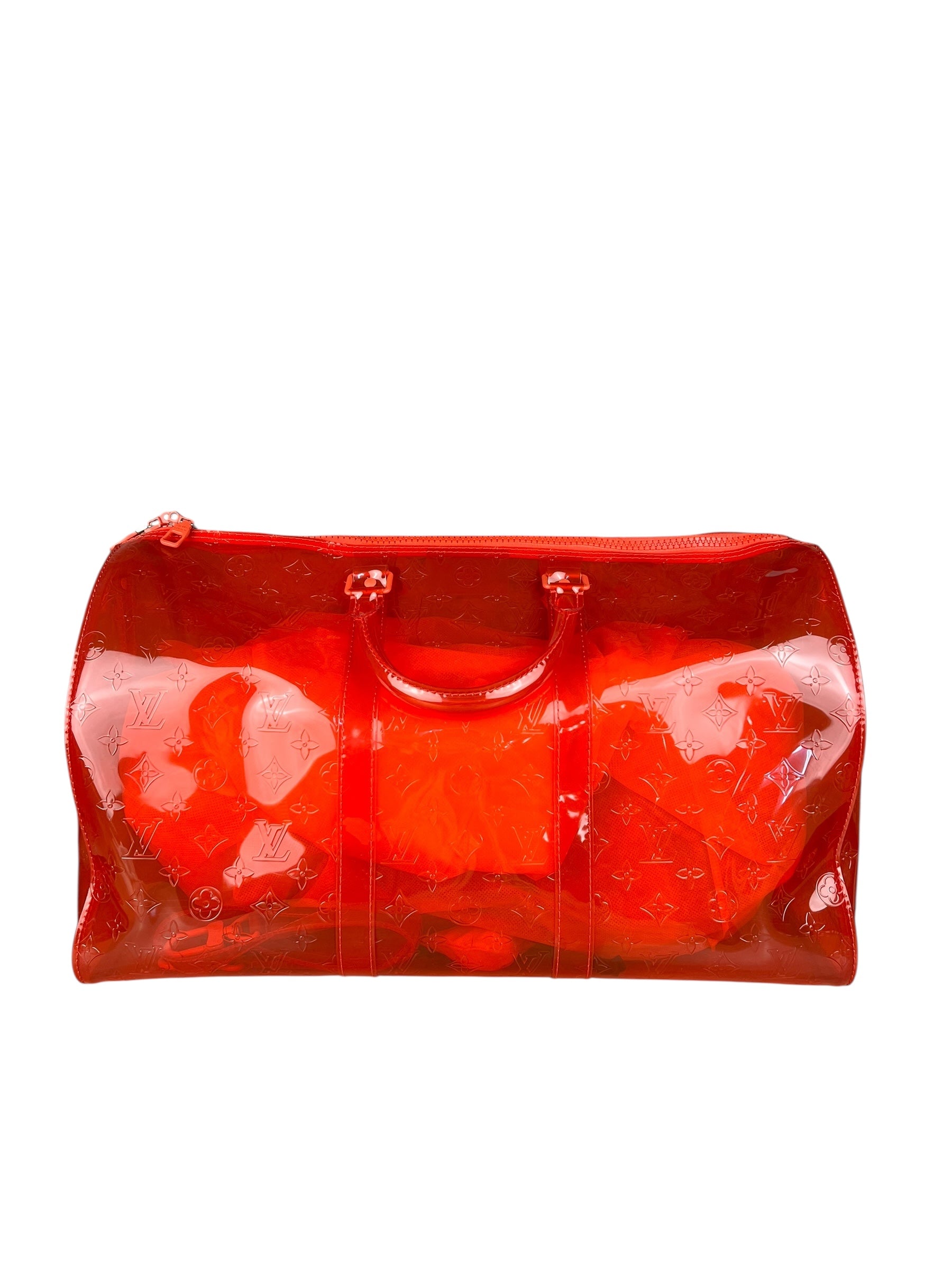 Louis Vuitton X Virgil Abloh Red Monogram PVC Bandouliere 50