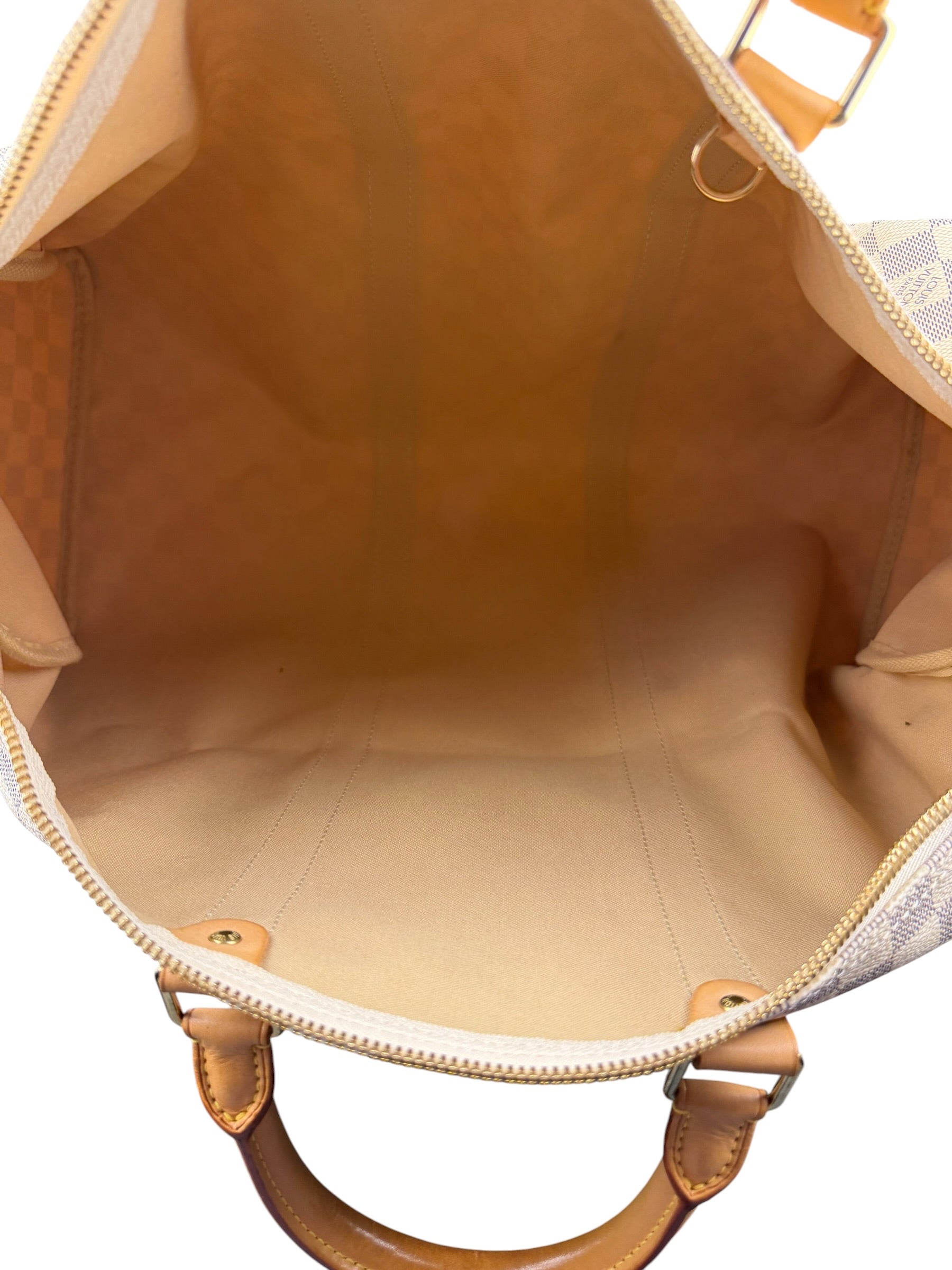 Louis Vuiiton Damier Azur Keepall Bandouliere Hand Bag 55