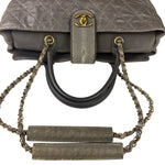Chanel Grey Quilted Calfskin Paris-Bombay Bindi Two-Way Tote 2012