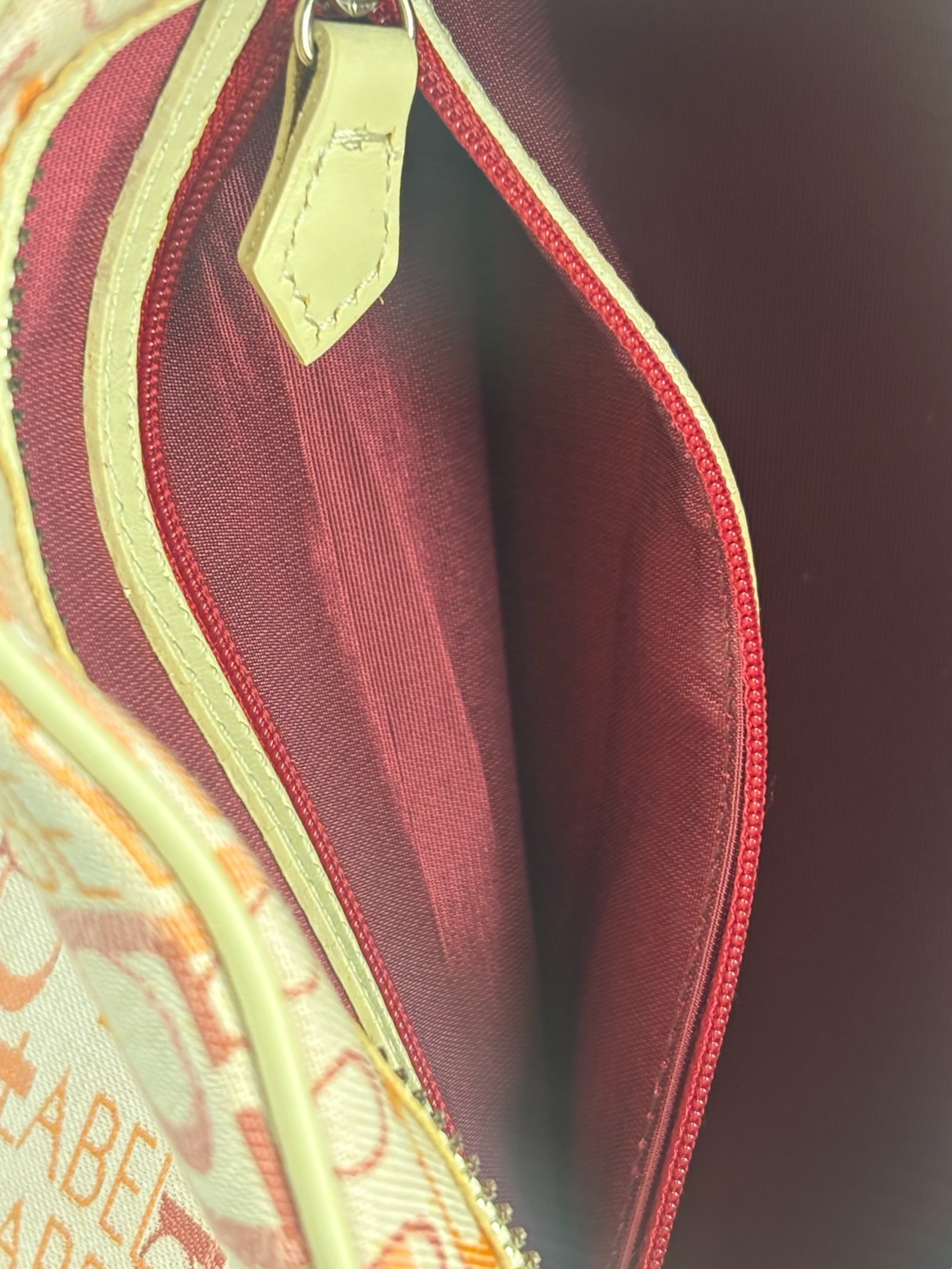 Burberry Blue Label Pink Multi Logo Bowler Bag