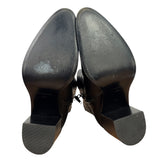 Alexander Wang Black Leather Gabi Cutout Heel Ankle Boots