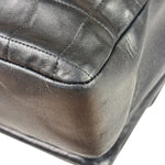 Chanel Black Lambskin Chocolate Bar Quilted Chain Shoulder Bag 2000
