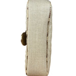 Gucci GG Beige Raffia Marmont Snakeskin Trim Flap Bag