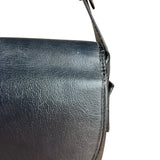 Dior Black Leather Vintage Flap Shoulder Bag