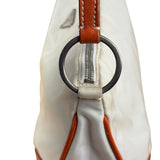 Prada Vintage Re-Edition Orange/White Tessuto Nylon Shoulder Bag