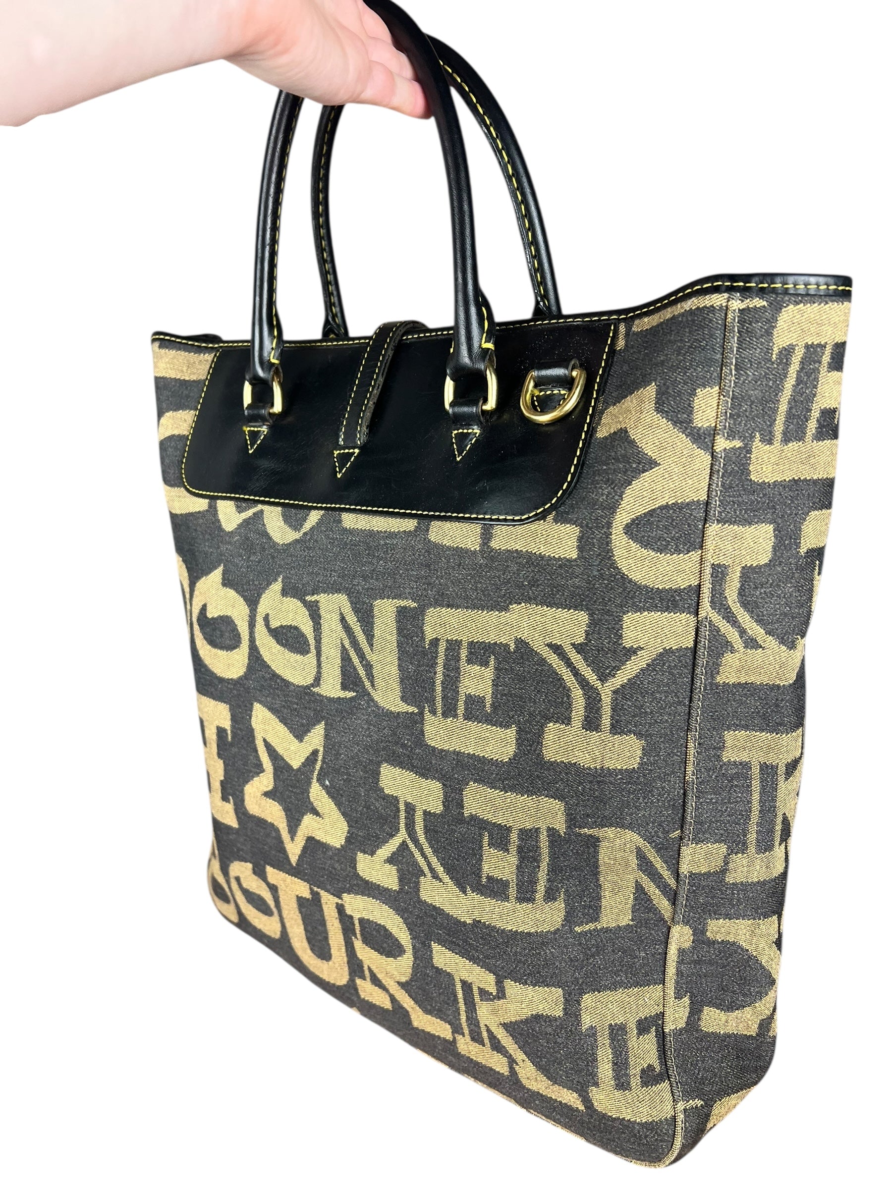 Dooney & Burke Vintage Canvas Logo Tote