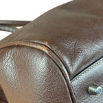 Prada Brown Leather Madras Cerniera Doctor Handbag