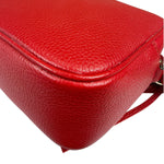 Gucci Red Calfskin Leather Soho Disco Crossbody Bag