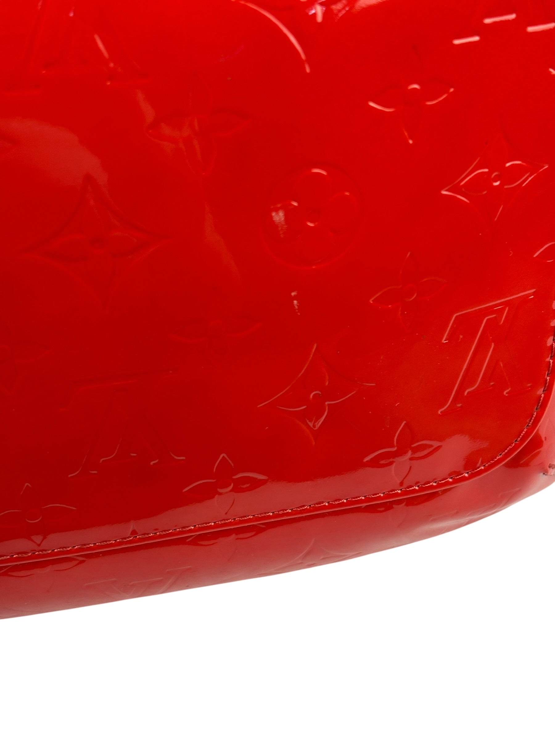Louis Vuitton Red Vernis Thompson Street Shoulder Bag