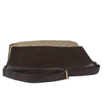 Gucci Brown Leather Trim GG Supreme Messenger Bag