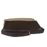 Gucci Brown Leather Trim GG Supreme Messenger Bag