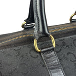 Celine Black Leather Wear Macadam Monogram Mini Boston Bag