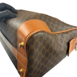 Celine Vintage Macadam Canvas Boston Bag