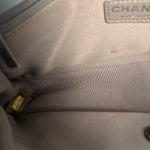 Chanel CC Two-Toned Blue Leather Flap Bag 2014