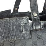 Gucci Black GG Canvas Tote Hand Bag