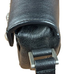 Saint Laurent Black Leather Y Studded Flap Crossbody