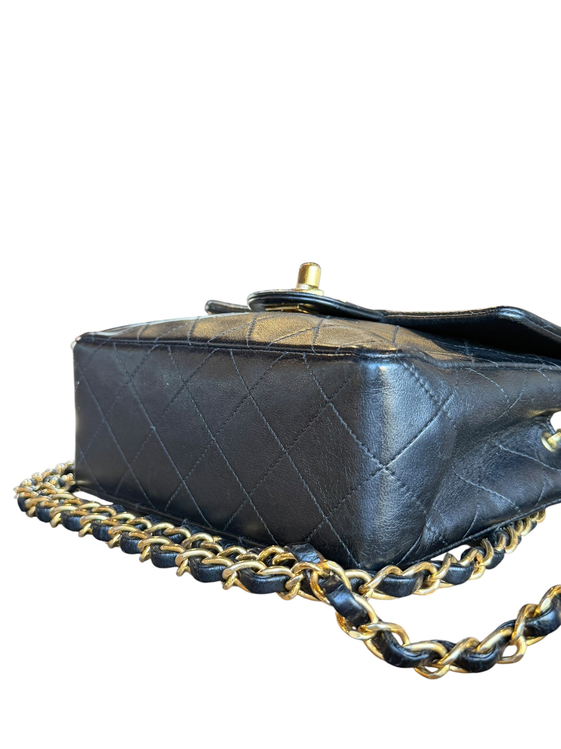 Chanel Black Leather Classic Mini Flap Bag ‘94-‘96