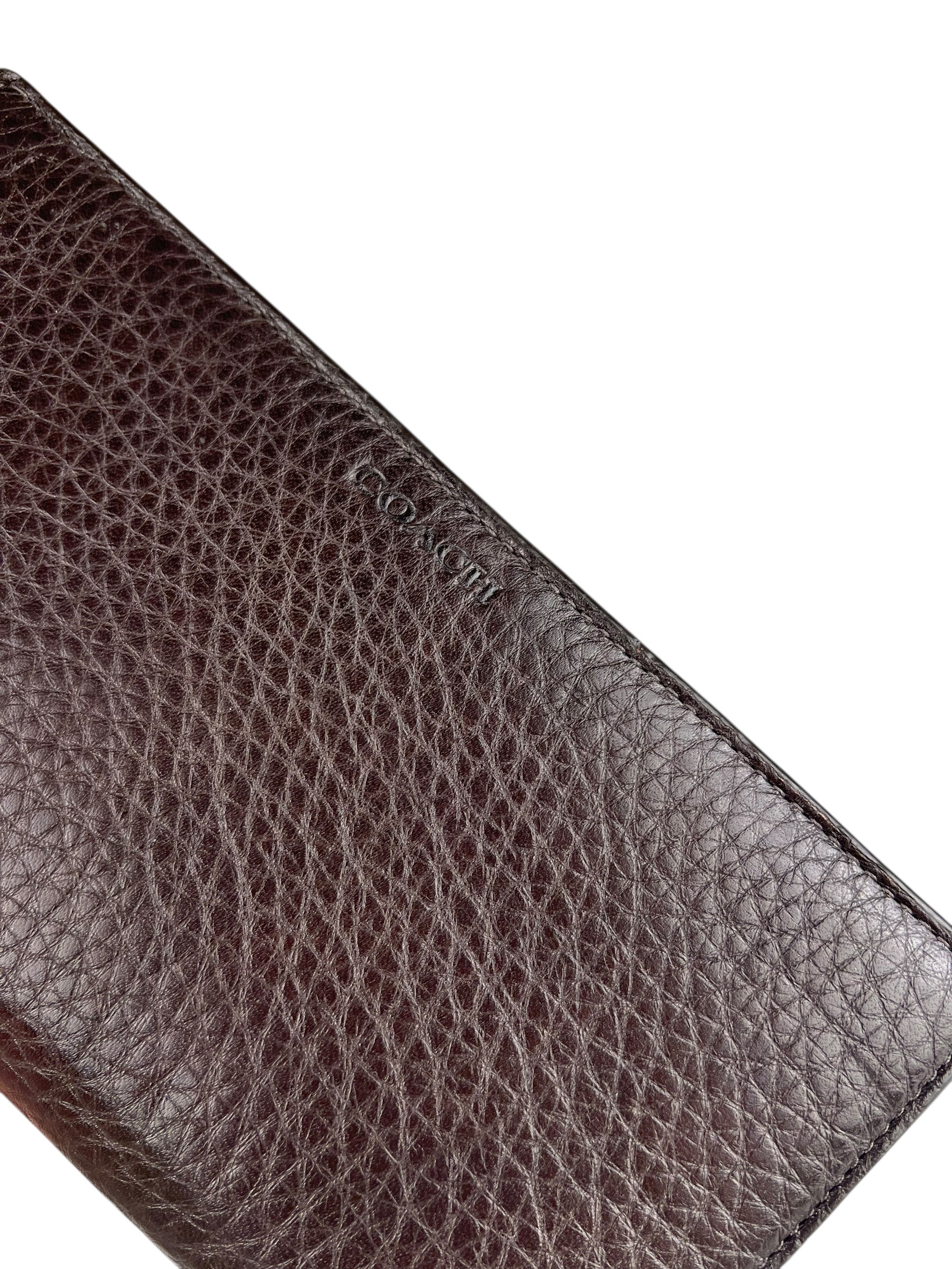 Coach Brown Leather Long Wallet