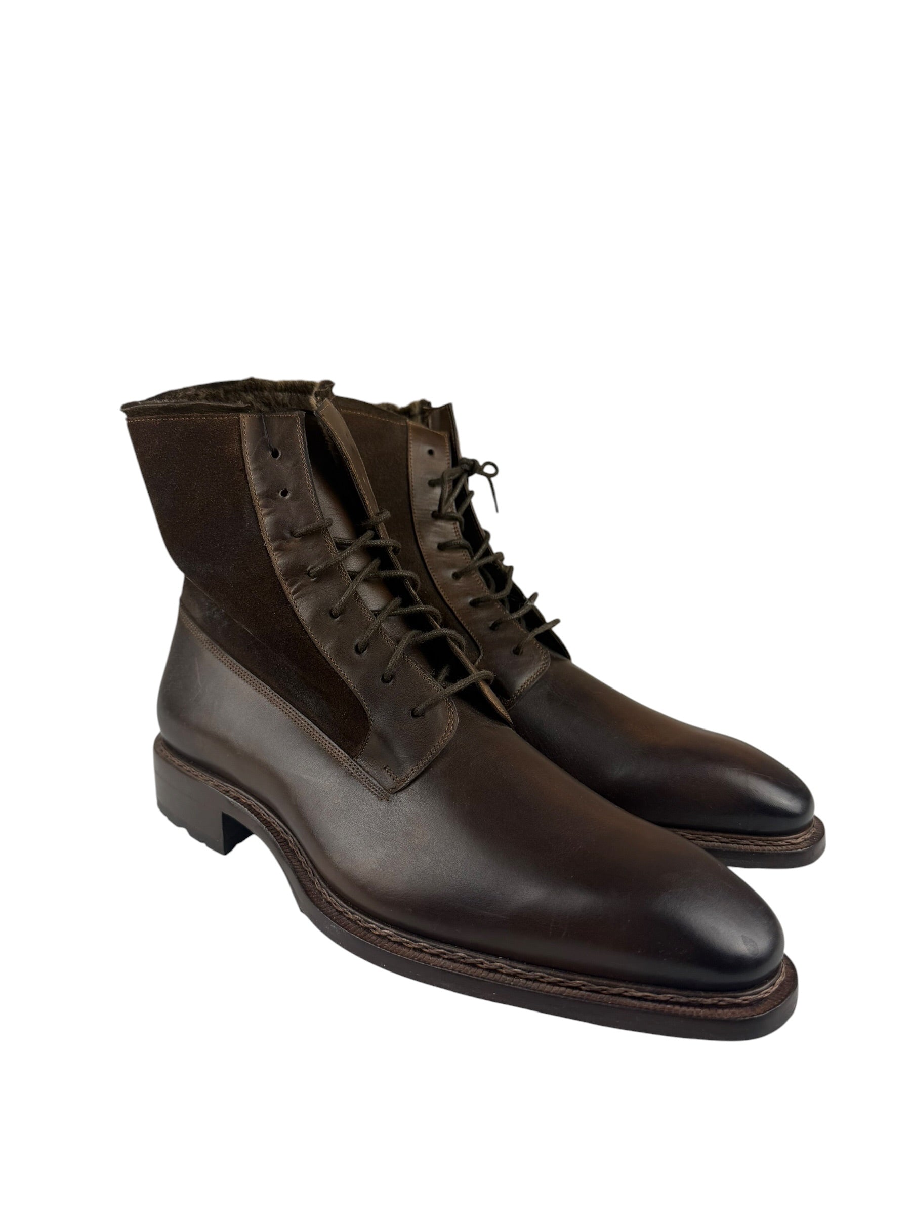 Mazlan Brown Boots Fur Inside