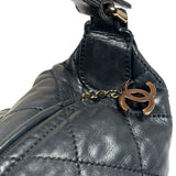 Chanel Black Quilted Lambskin Cloudy Bundle Hobo 2005