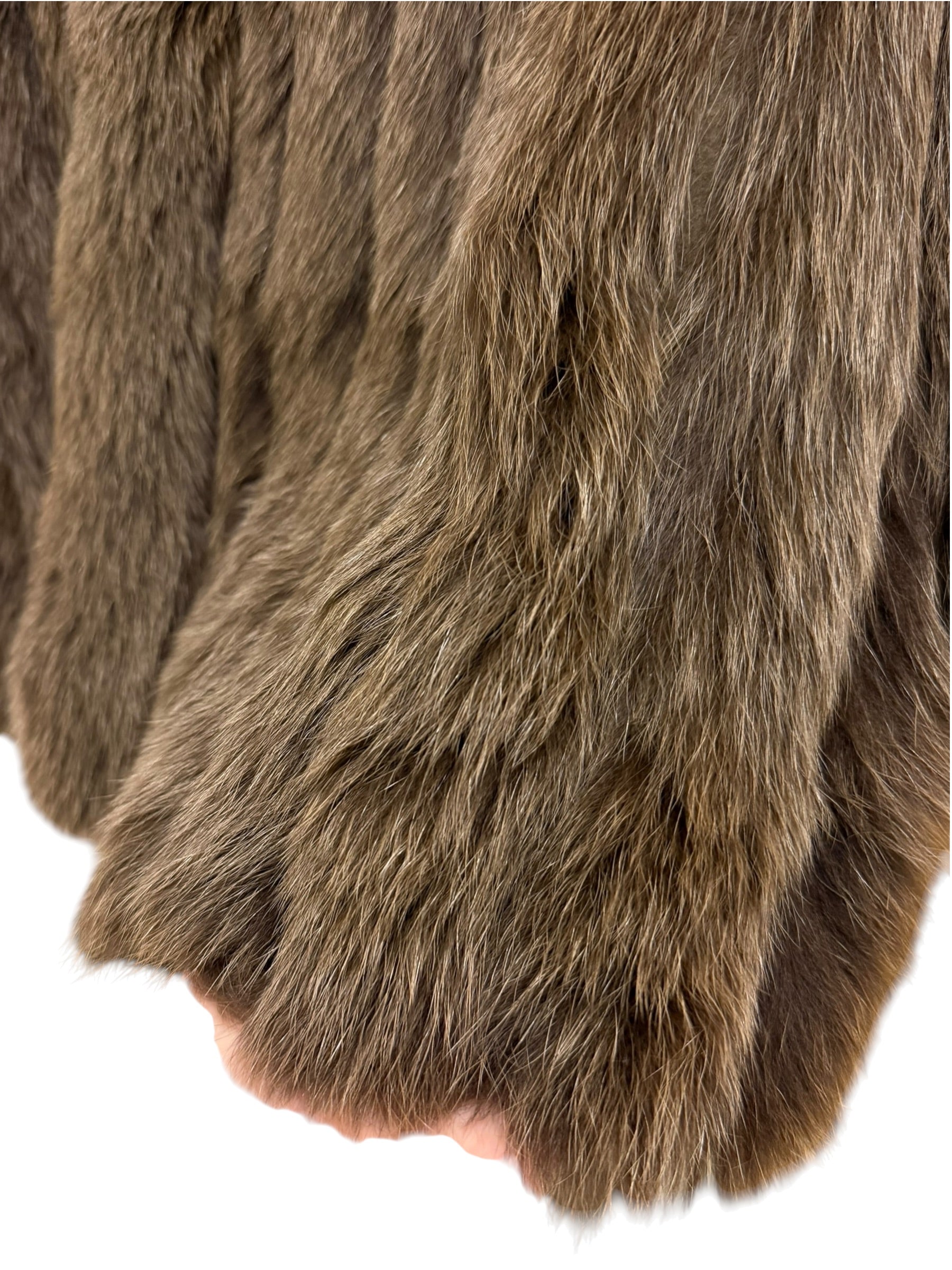 Vintage Saga Light Brown Fox Fur Coat