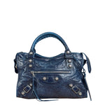Balenciaga Navy Blue Giant Hardware City Bag