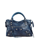 Balenciaga Navy Blue Giant Hardware City Bag