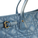 Christian Dior Blue Leather Panarea Tote