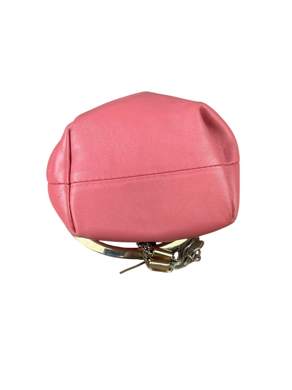 Jimmy Choo Pink Leather Micro Bob Bon Two-Way Bag