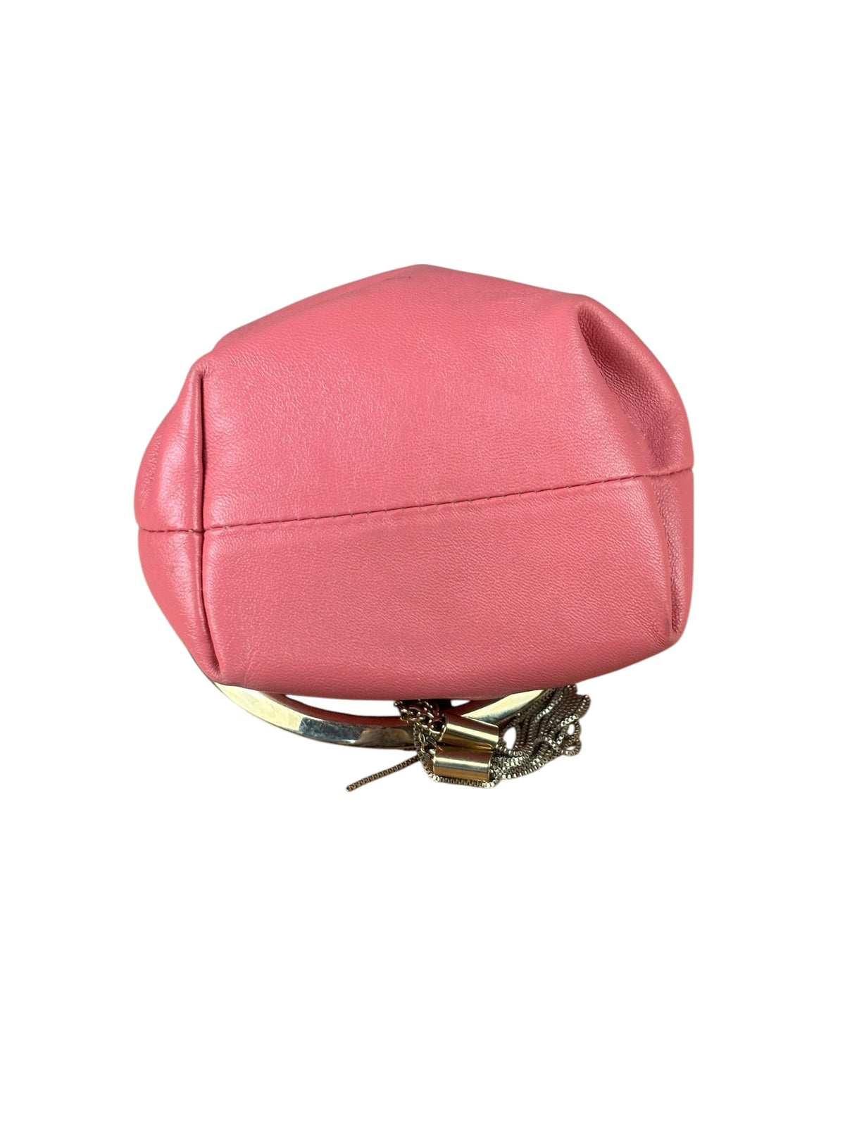 Jimmy Choo Pink Leather Micro Bob Bon Two-Way Bag