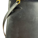 Hermes Kelly 32 Black Box Leather 1991