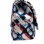 Chanel White-Multi Canvas Airline Printed XXL Travel Flap Bag 2016