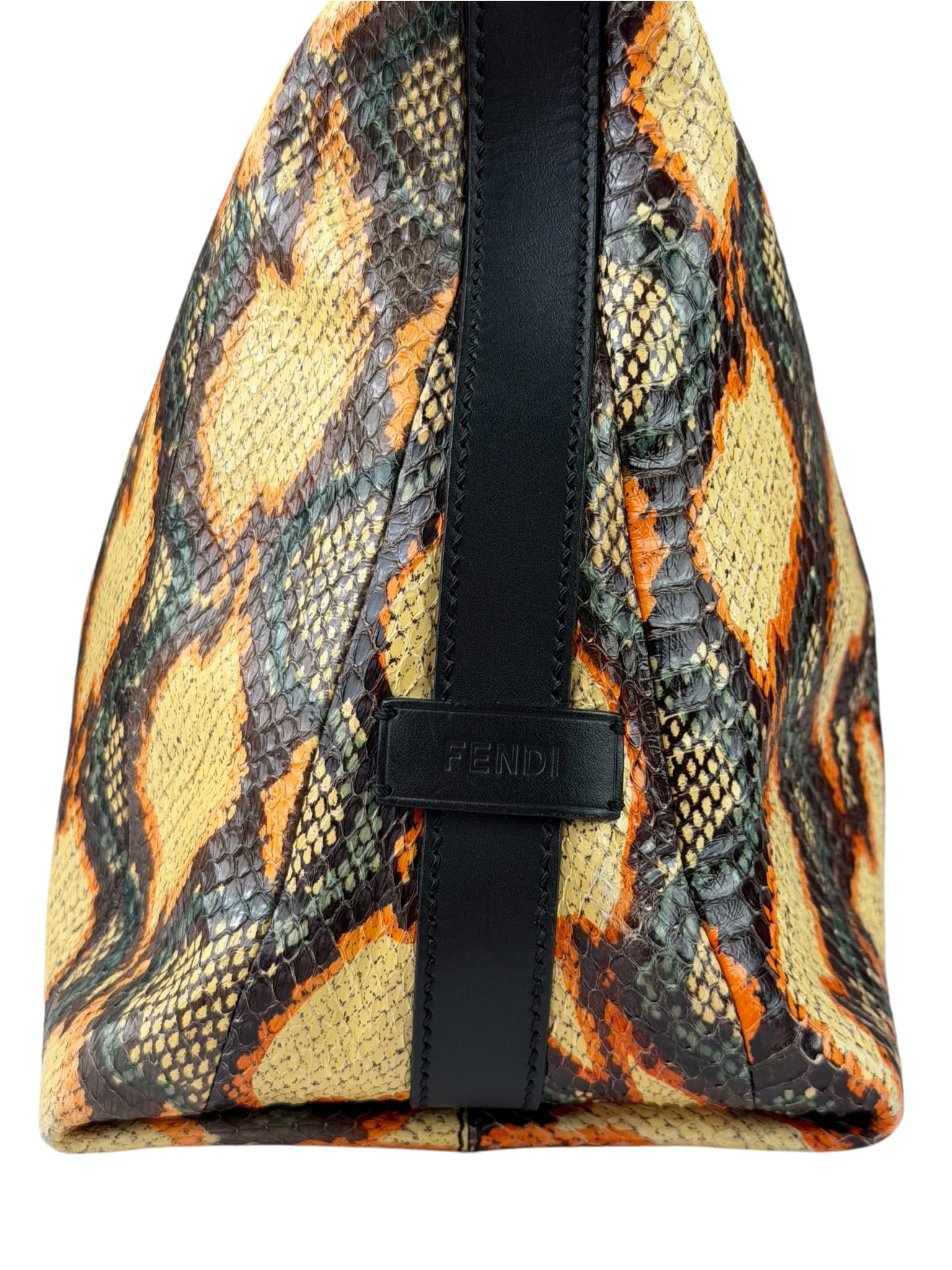 Fendi Multicolor Snakeskin Hobo Bag