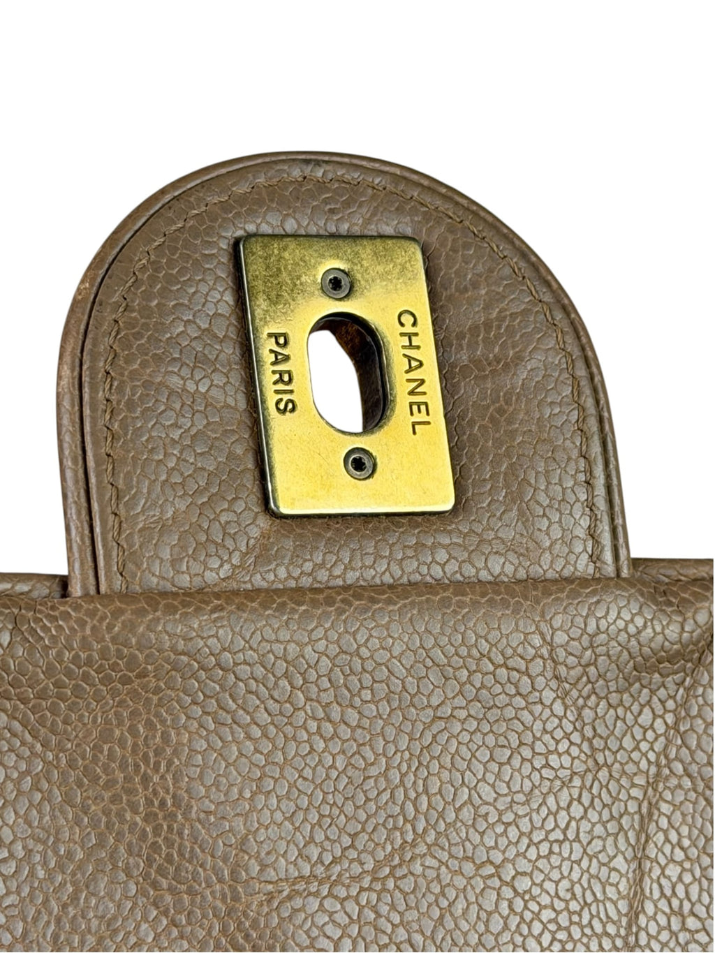 Chanel Brown Caviar Jumbo Easy Flap 2012