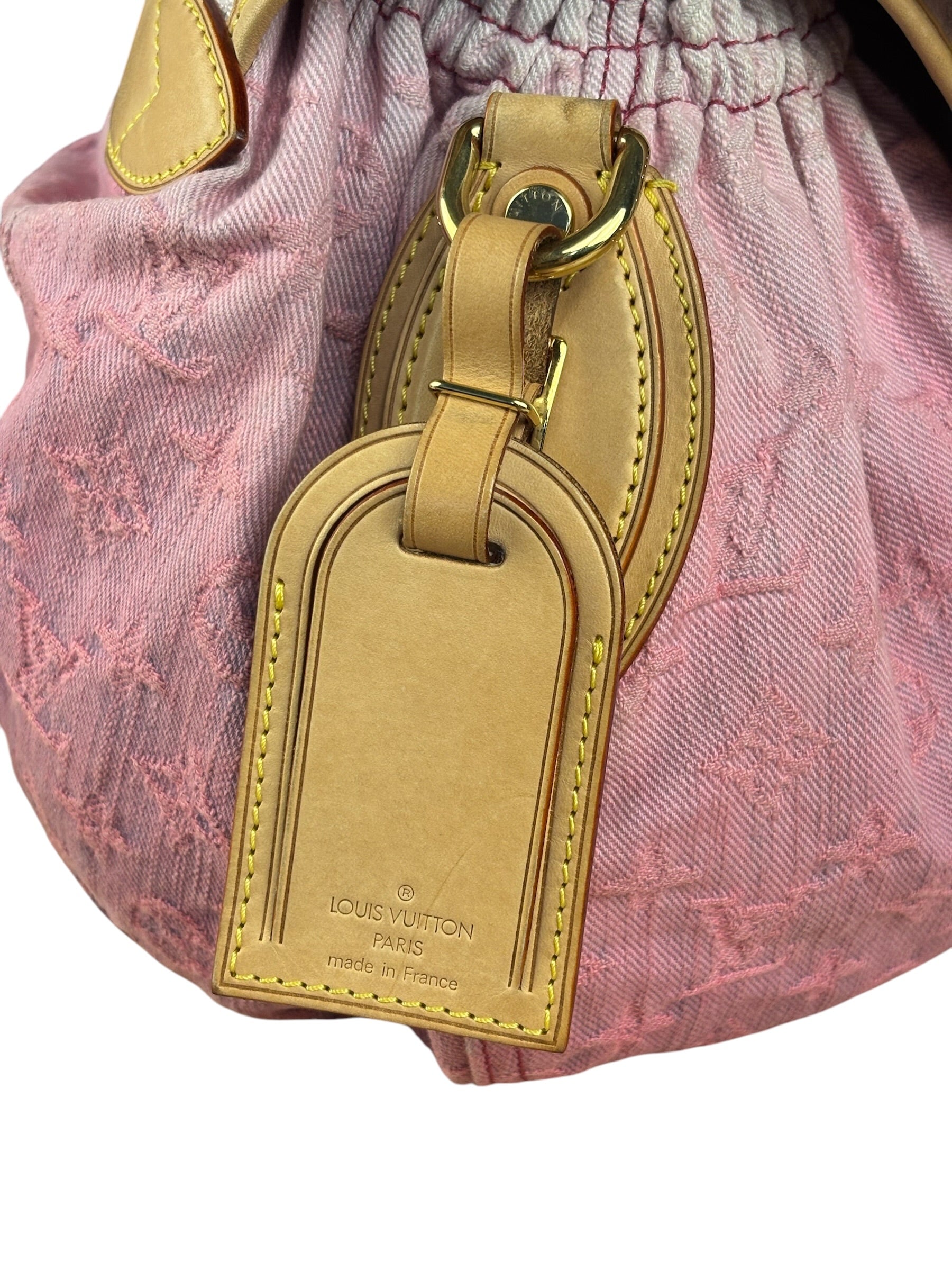 Louis Vuitton Pink Denim Monogram Sunshine Crossbody Bag