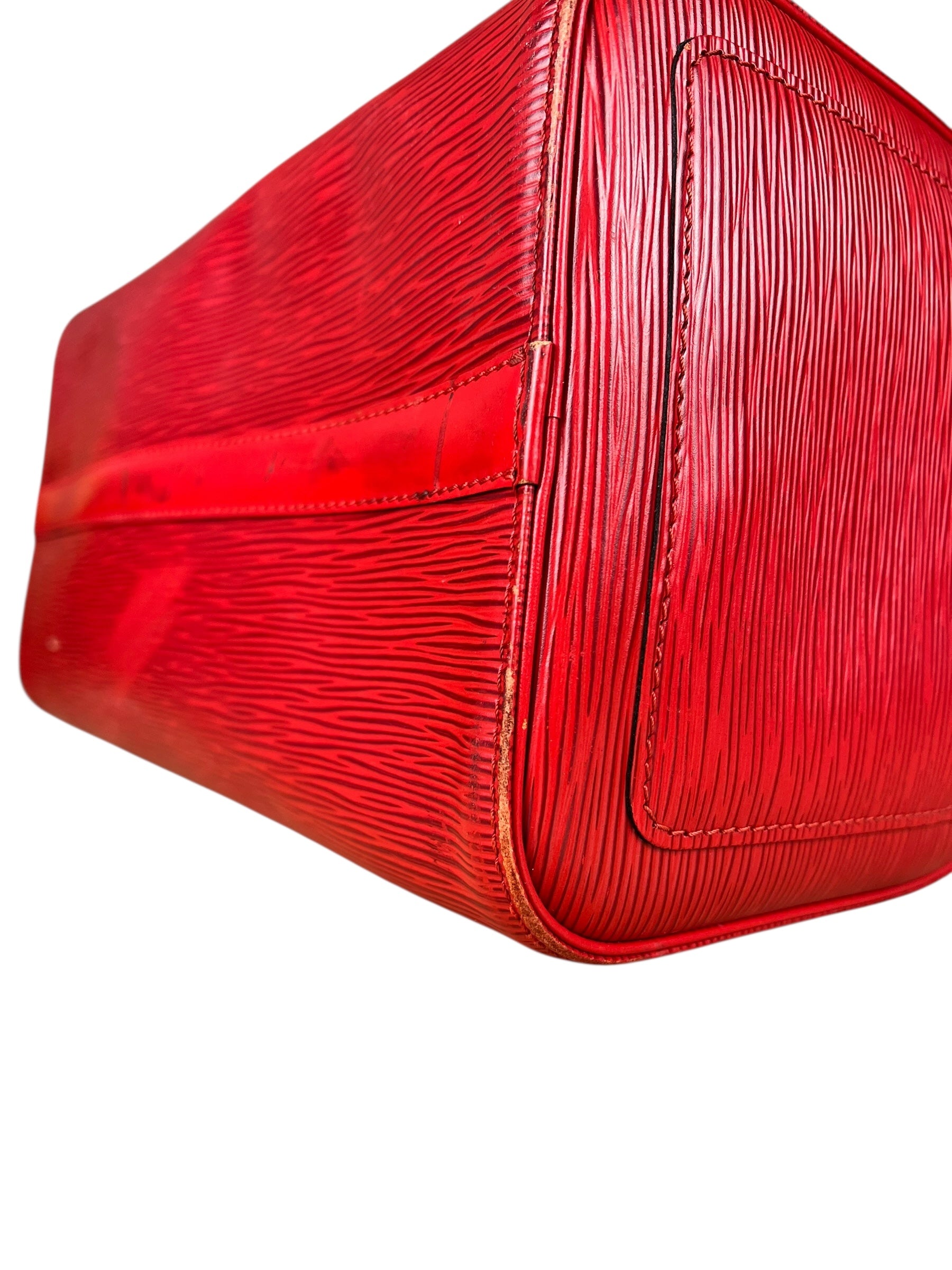 Louis Vuitton Red Epi Speedy 35