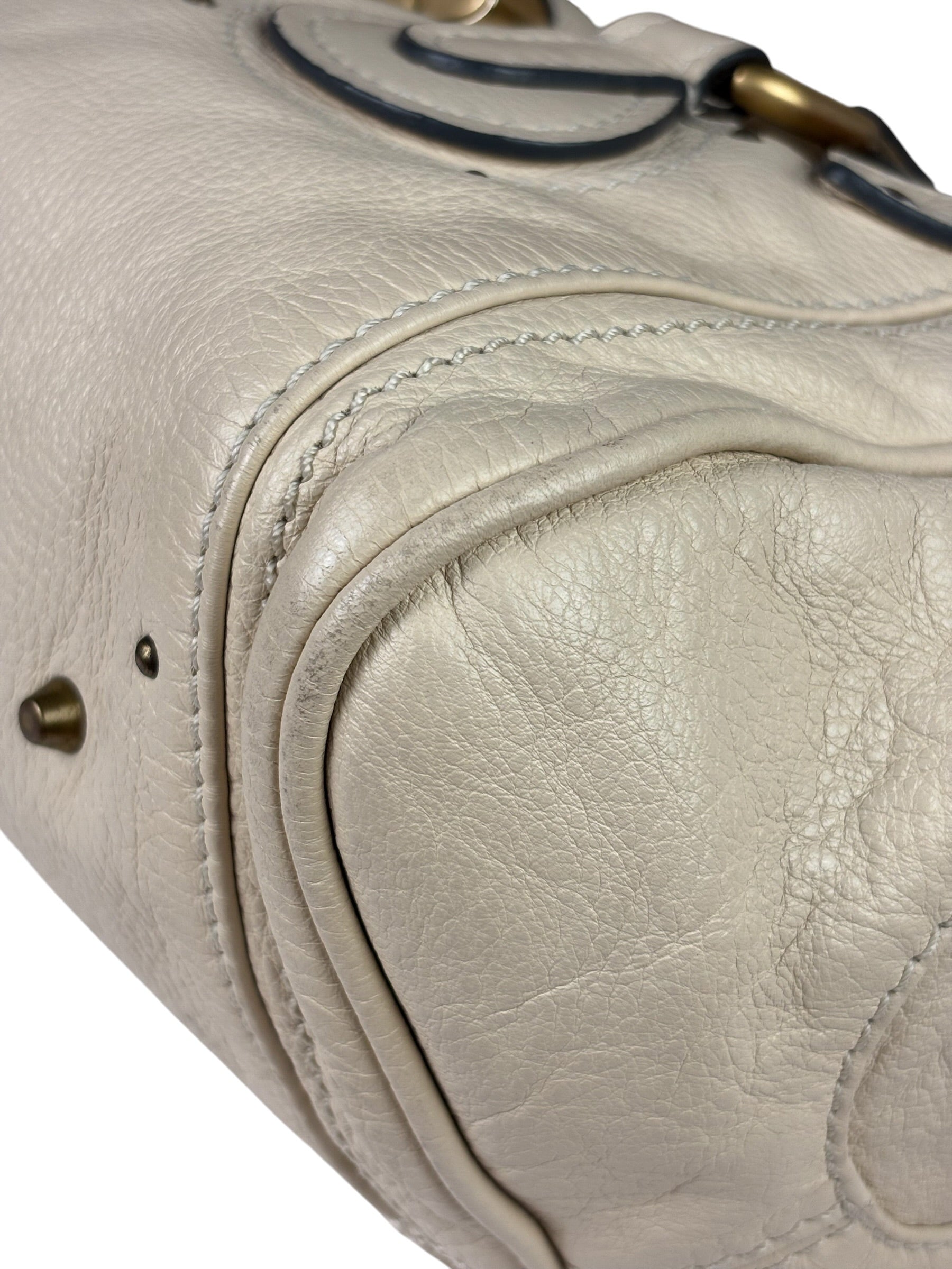 Chloe Beige Leather Paddington Shoulder Bag