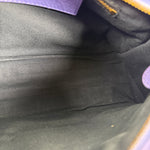 Balenciaga Purple Lambskin Moto City Two-Way Bag