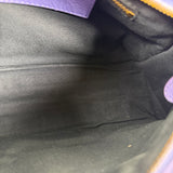 Balenciaga Purple Lambskin Moto City Two-Way Bag
