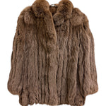 Vintage Saga Light Brown Fox Fur Coat