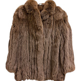Vintage Saga Light Brown Fox Fur Coat