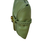 Bottega Veneta Baby Liberta Green Leather Shoulder Bag